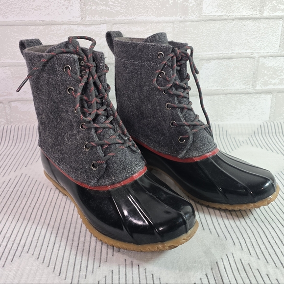 G. H. Bass & Co. Harlequin F17 Waterproof Duck Boots Women's Size 9 - Picture 2 of 12